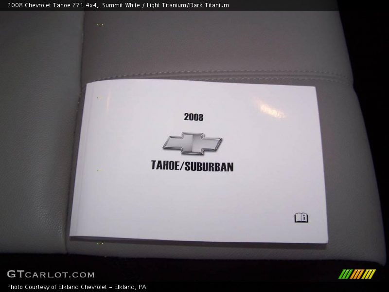 Summit White / Light Titanium/Dark Titanium 2008 Chevrolet Tahoe Z71 4x4