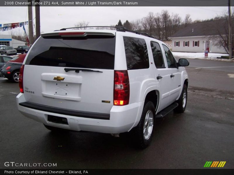 Summit White / Light Titanium/Dark Titanium 2008 Chevrolet Tahoe Z71 4x4
