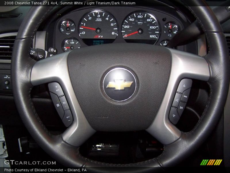 Summit White / Light Titanium/Dark Titanium 2008 Chevrolet Tahoe Z71 4x4