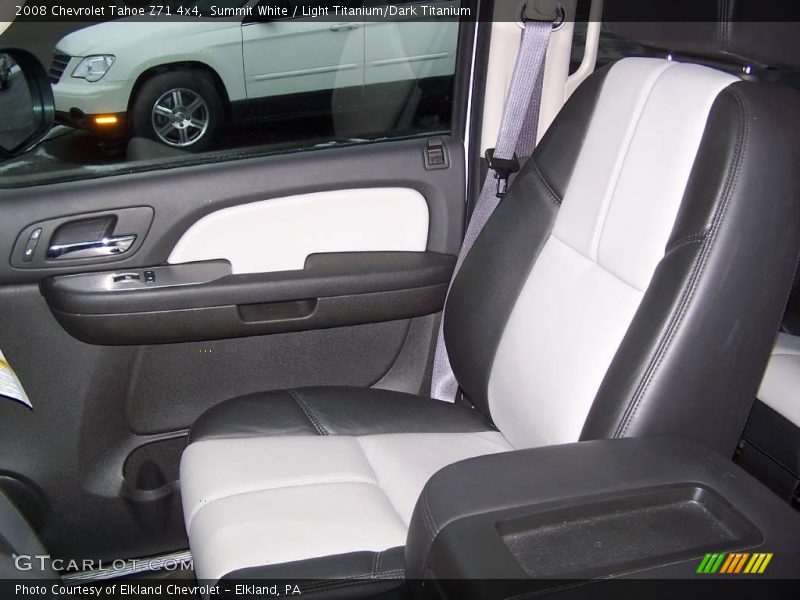 Summit White / Light Titanium/Dark Titanium 2008 Chevrolet Tahoe Z71 4x4