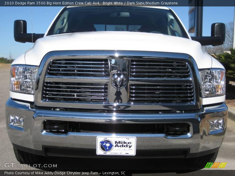 Bright White / Dark Slate/Medium Graystone 2010 Dodge Ram 3500 Big Horn Edition Crew Cab 4x4