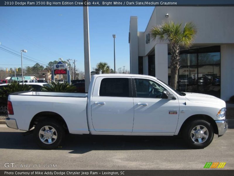 Bright White / Dark Slate/Medium Graystone 2010 Dodge Ram 3500 Big Horn Edition Crew Cab 4x4