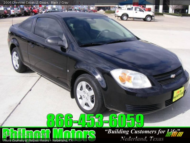 Black / Gray 2006 Chevrolet Cobalt LS Coupe