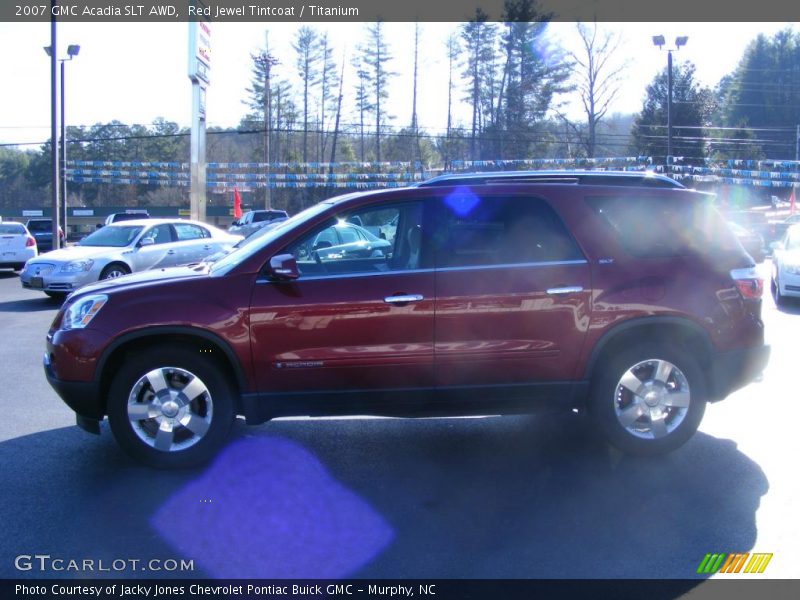 Red Jewel Tintcoat / Titanium 2007 GMC Acadia SLT AWD