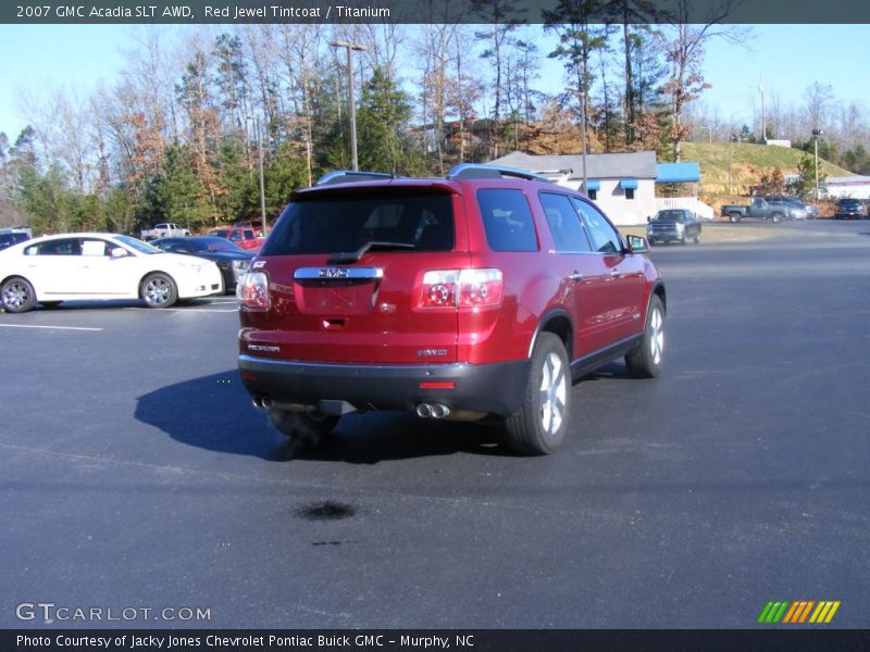 Red Jewel Tintcoat / Titanium 2007 GMC Acadia SLT AWD