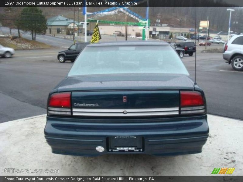 Dark Teal Metallic / Graphite 1997 Oldsmobile Cutlass Supreme SL Sedan