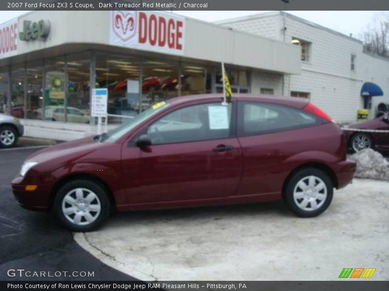 Dark Toreador Red Metallic / Charcoal 2007 Ford Focus ZX3 S Coupe