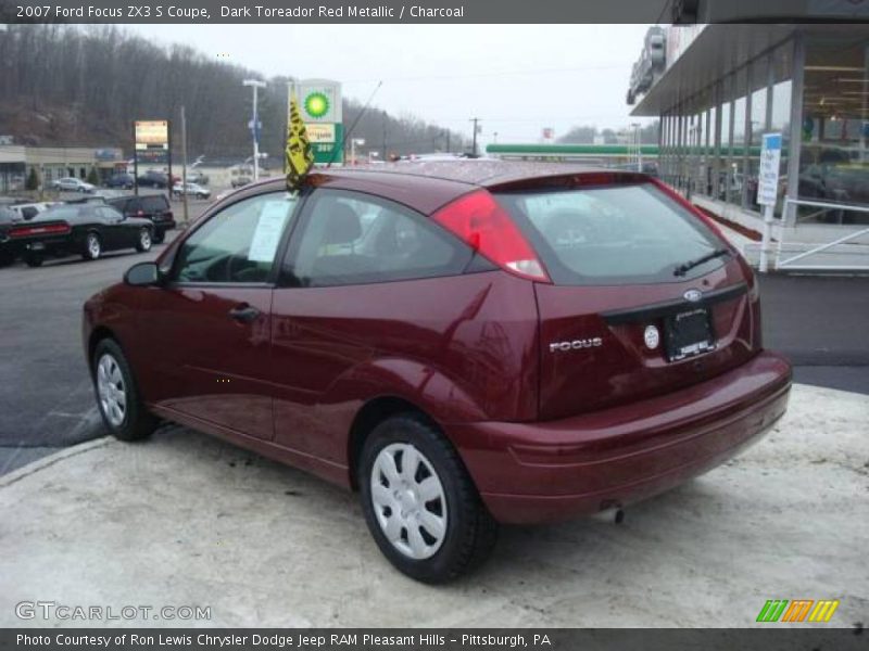 Dark Toreador Red Metallic / Charcoal 2007 Ford Focus ZX3 S Coupe