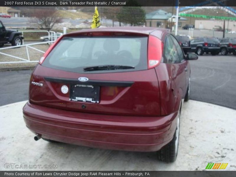 Dark Toreador Red Metallic / Charcoal 2007 Ford Focus ZX3 S Coupe