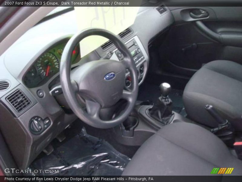 Dark Toreador Red Metallic / Charcoal 2007 Ford Focus ZX3 S Coupe