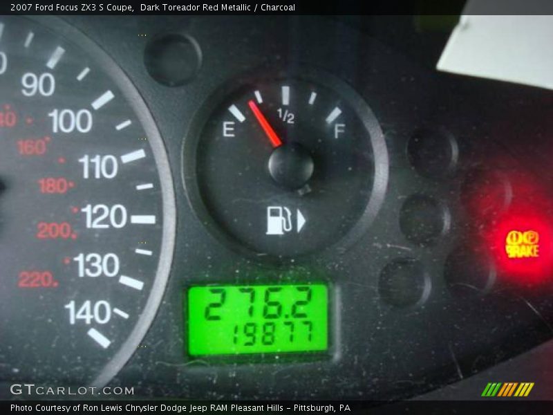 Dark Toreador Red Metallic / Charcoal 2007 Ford Focus ZX3 S Coupe