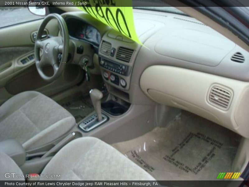 Inferno Red / Sand 2001 Nissan Sentra GXE