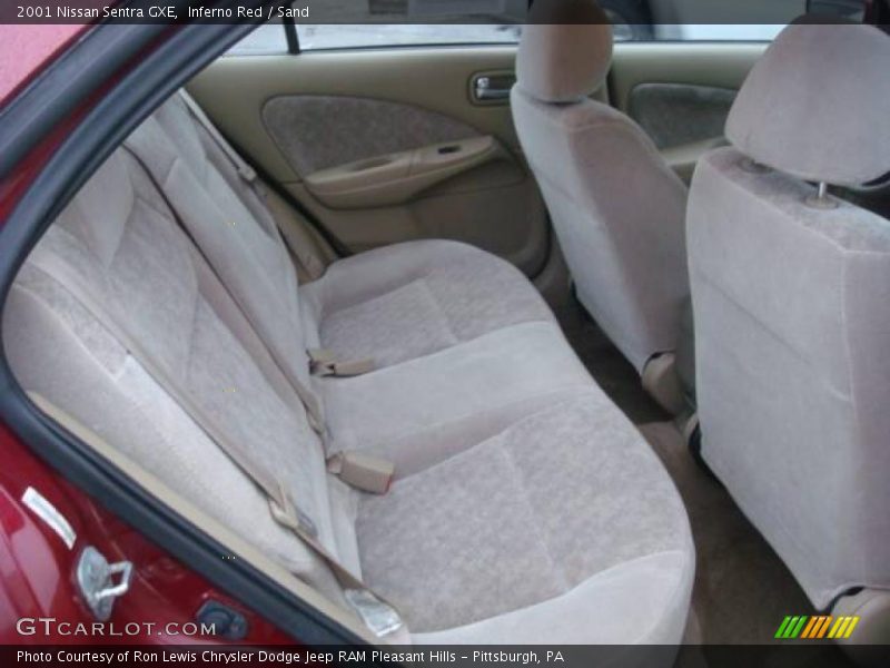 Inferno Red / Sand 2001 Nissan Sentra GXE