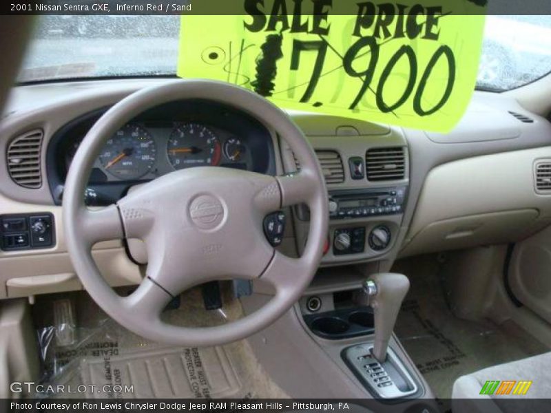 Inferno Red / Sand 2001 Nissan Sentra GXE