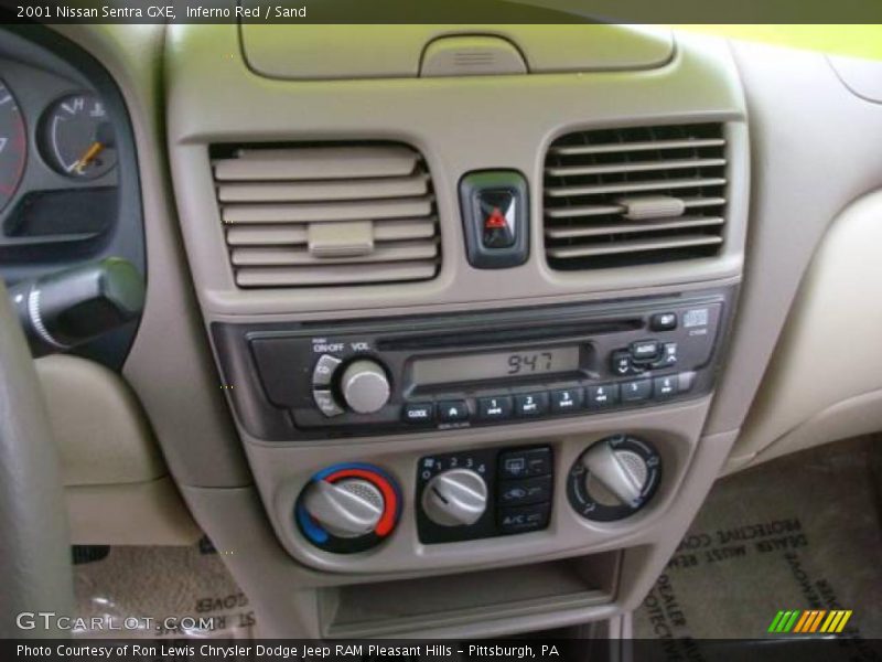 Inferno Red / Sand 2001 Nissan Sentra GXE