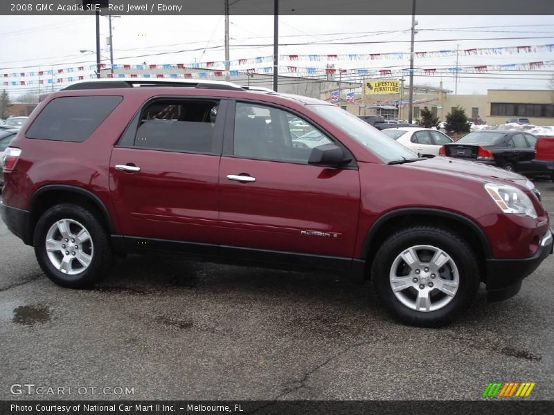 Red Jewel / Ebony 2008 GMC Acadia SLE