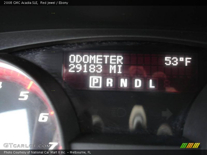 Red Jewel / Ebony 2008 GMC Acadia SLE