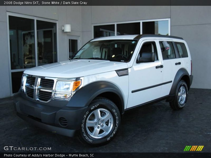 Stone White / Dark Slate Gray 2008 Dodge Nitro SXT