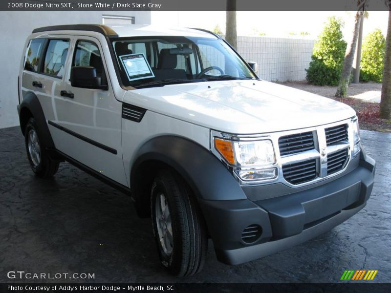 Stone White / Dark Slate Gray 2008 Dodge Nitro SXT