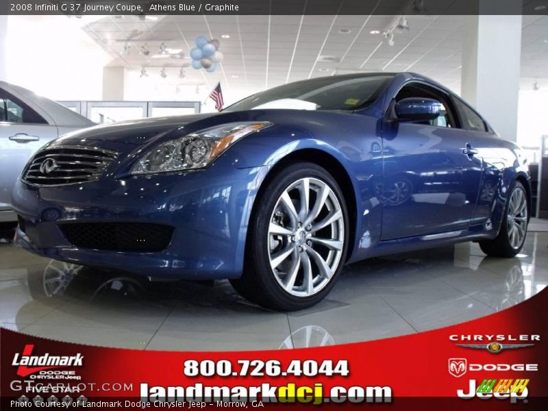 Athens Blue / Graphite 2008 Infiniti G 37 Journey Coupe