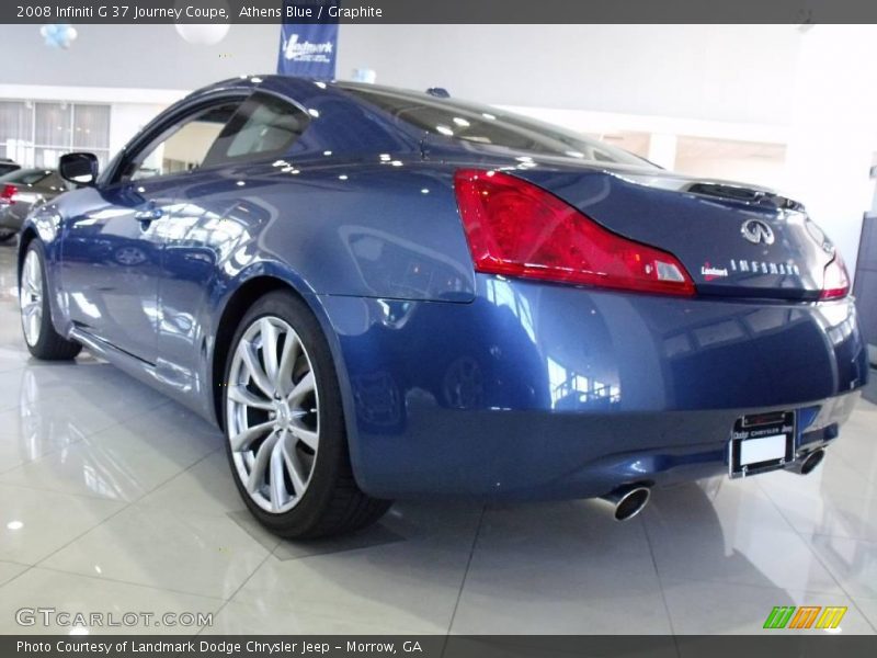 Athens Blue / Graphite 2008 Infiniti G 37 Journey Coupe