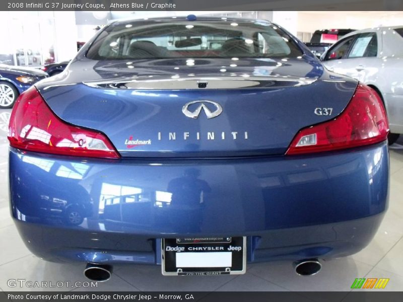 Athens Blue / Graphite 2008 Infiniti G 37 Journey Coupe