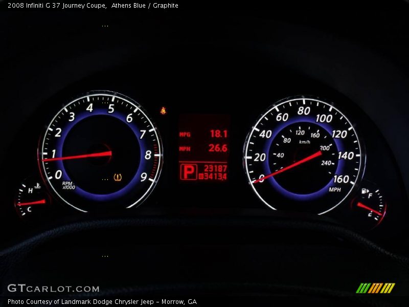  2008 G 37 Journey Coupe 37 Journey Coupe Gauges