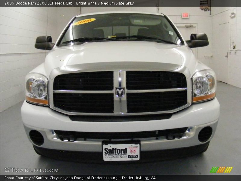 Bright White / Medium Slate Gray 2006 Dodge Ram 2500 SLT Mega Cab