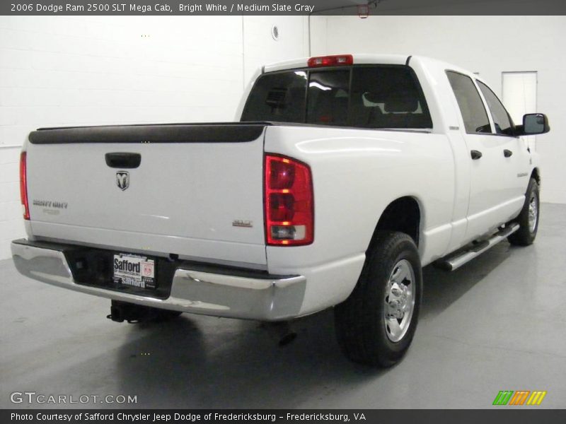 Bright White / Medium Slate Gray 2006 Dodge Ram 2500 SLT Mega Cab