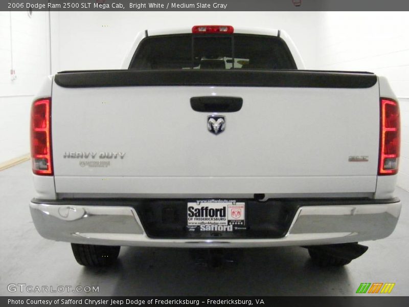 Bright White / Medium Slate Gray 2006 Dodge Ram 2500 SLT Mega Cab