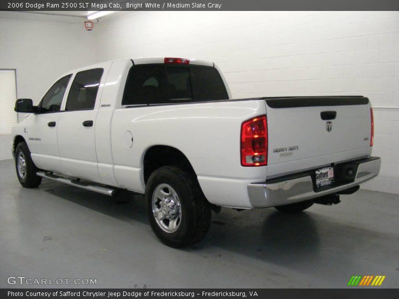 Bright White / Medium Slate Gray 2006 Dodge Ram 2500 SLT Mega Cab