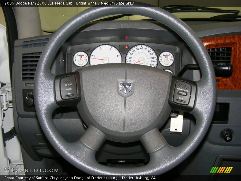 Bright White / Medium Slate Gray 2006 Dodge Ram 2500 SLT Mega Cab