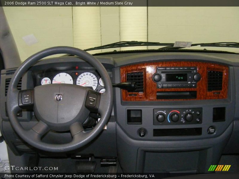 Bright White / Medium Slate Gray 2006 Dodge Ram 2500 SLT Mega Cab