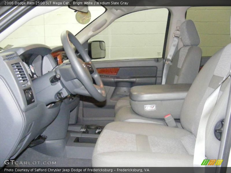 Bright White / Medium Slate Gray 2006 Dodge Ram 2500 SLT Mega Cab