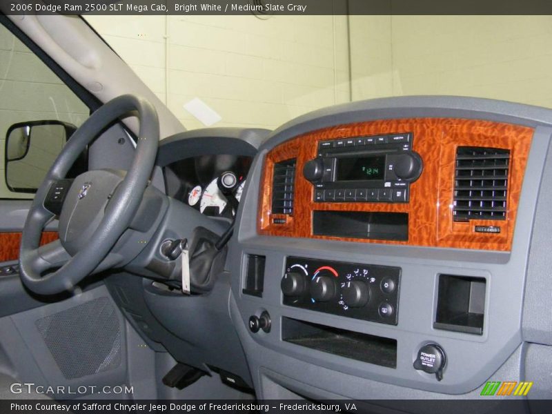 Bright White / Medium Slate Gray 2006 Dodge Ram 2500 SLT Mega Cab