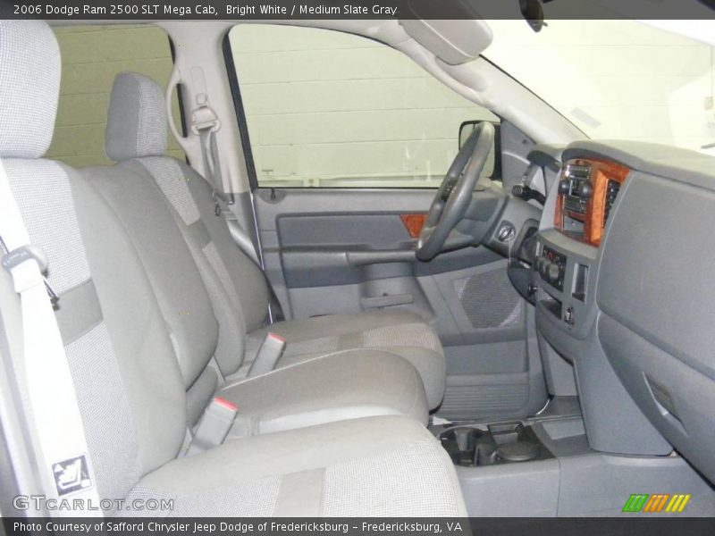 Bright White / Medium Slate Gray 2006 Dodge Ram 2500 SLT Mega Cab
