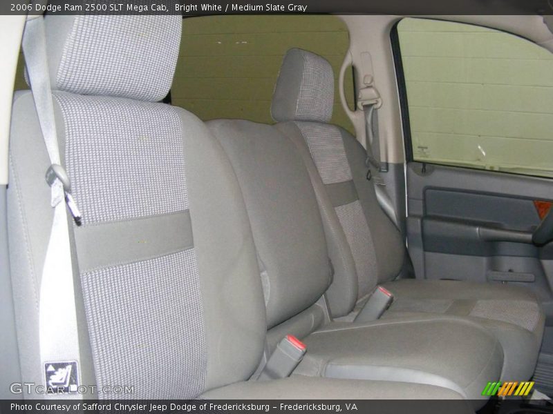 Bright White / Medium Slate Gray 2006 Dodge Ram 2500 SLT Mega Cab