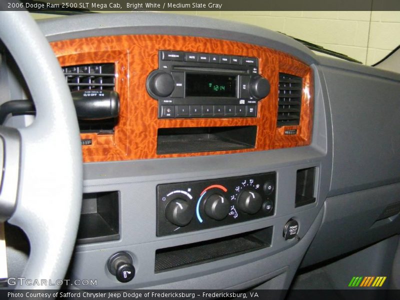 Bright White / Medium Slate Gray 2006 Dodge Ram 2500 SLT Mega Cab