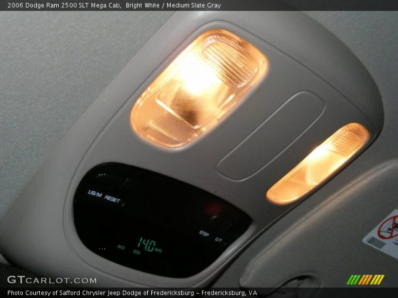 Bright White / Medium Slate Gray 2006 Dodge Ram 2500 SLT Mega Cab