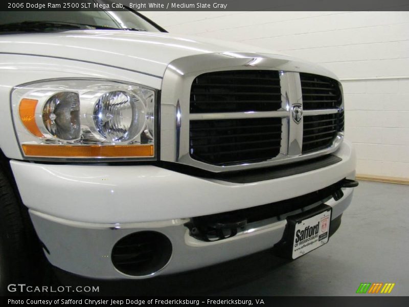 Bright White / Medium Slate Gray 2006 Dodge Ram 2500 SLT Mega Cab