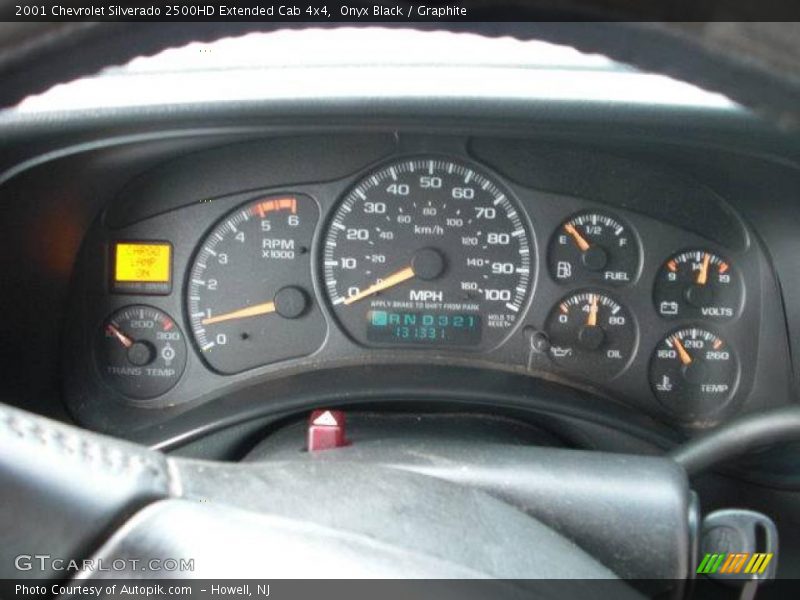 Onyx Black / Graphite 2001 Chevrolet Silverado 2500HD Extended Cab 4x4