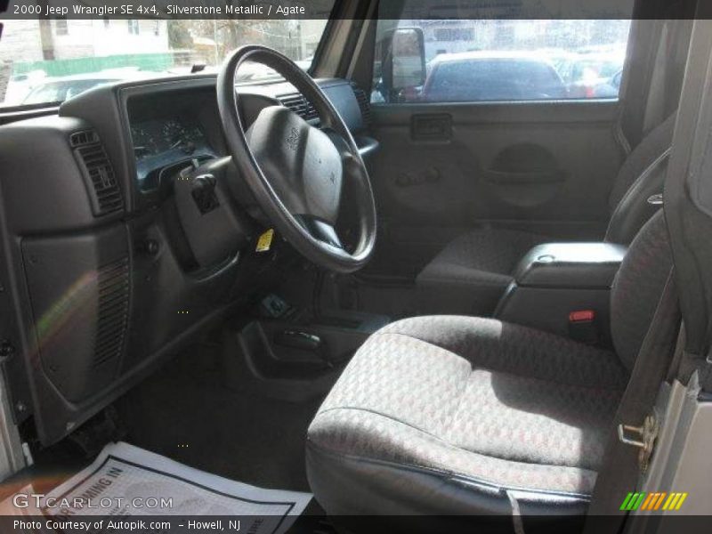 Silverstone Metallic / Agate 2000 Jeep Wrangler SE 4x4