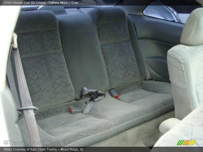 Taffeta White / Gray 2000 Honda Civic EX Coupe