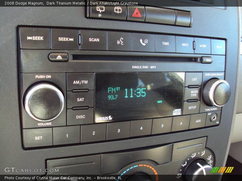 Dark Titanium Metallic / Dark Khaki/Light Graystone 2008 Dodge Magnum