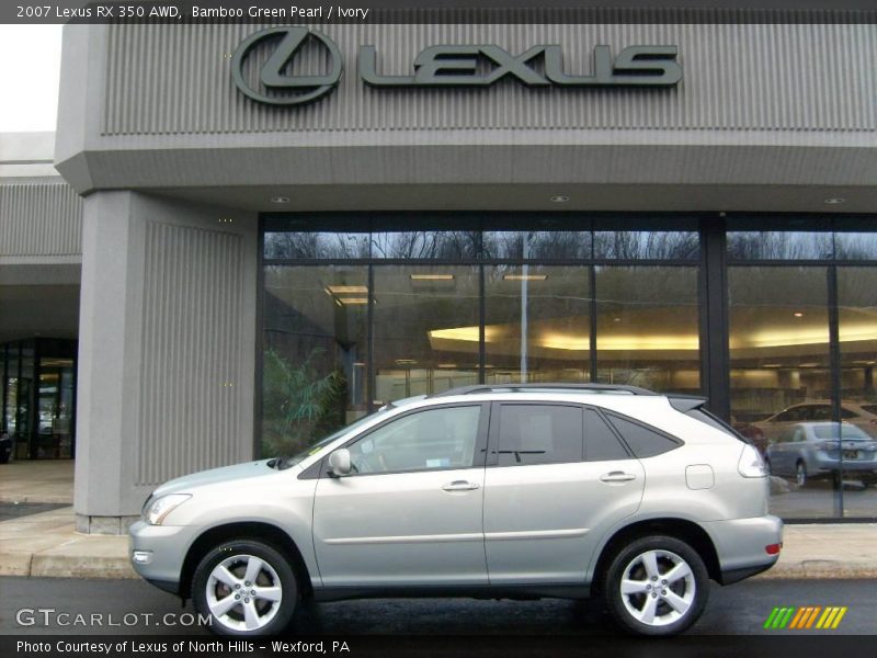 Bamboo Green Pearl / Ivory 2007 Lexus RX 350 AWD