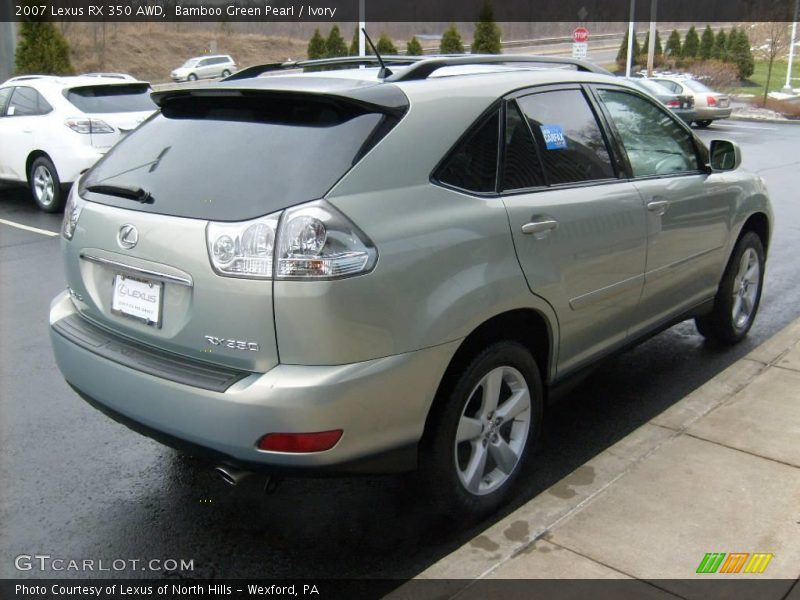 Bamboo Green Pearl / Ivory 2007 Lexus RX 350 AWD