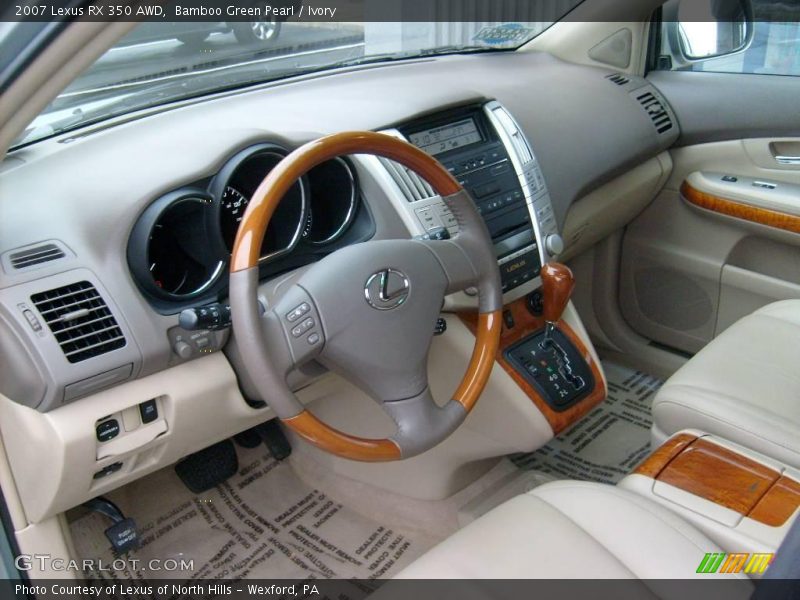 Bamboo Green Pearl / Ivory 2007 Lexus RX 350 AWD