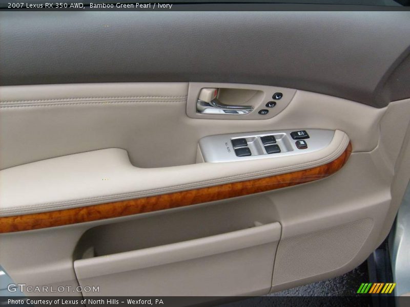 Bamboo Green Pearl / Ivory 2007 Lexus RX 350 AWD