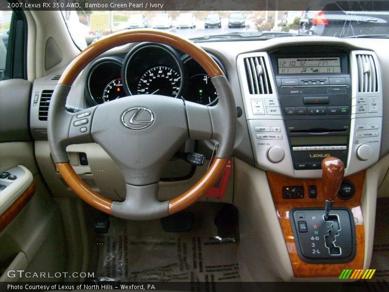Bamboo Green Pearl / Ivory 2007 Lexus RX 350 AWD
