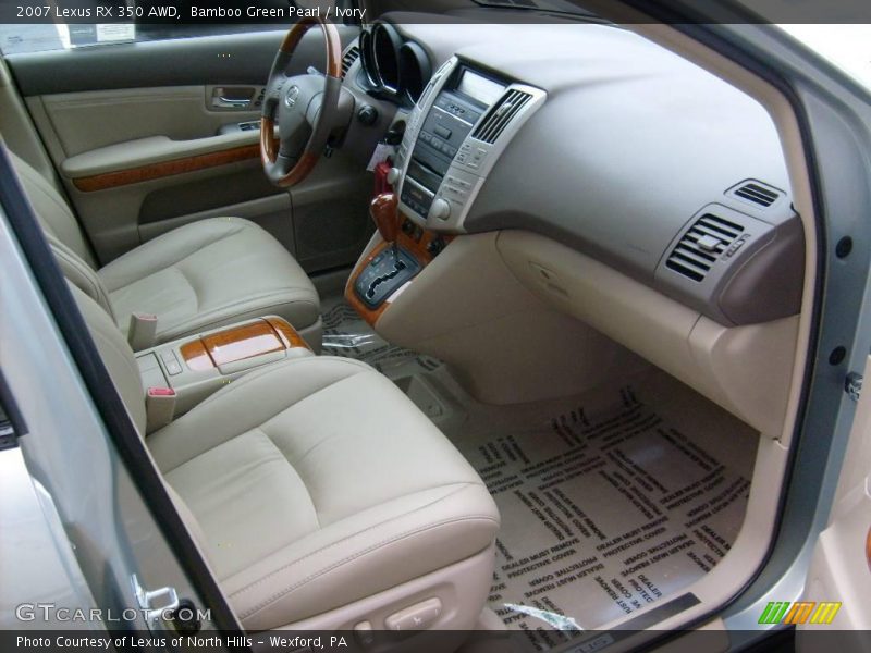 Bamboo Green Pearl / Ivory 2007 Lexus RX 350 AWD